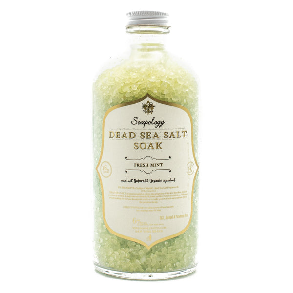 Dead Sea Salt Soak <br> Fresh Mint - SoapologyNYC