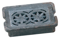 Double Flower Soapdish - Soapstone