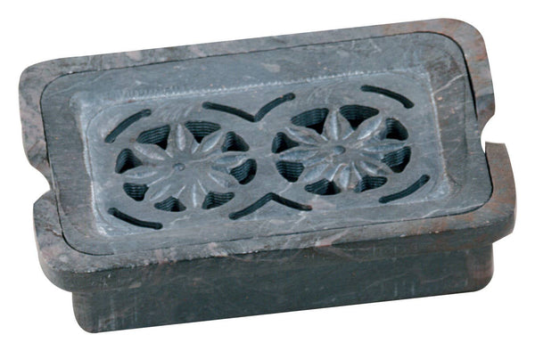 Double Flower Soapdish - Soapstone