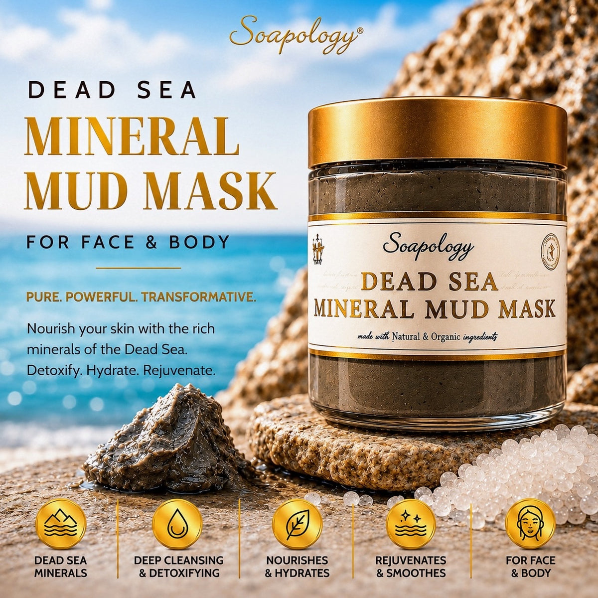 Dead Sea Mud Mask | Soapology NYC