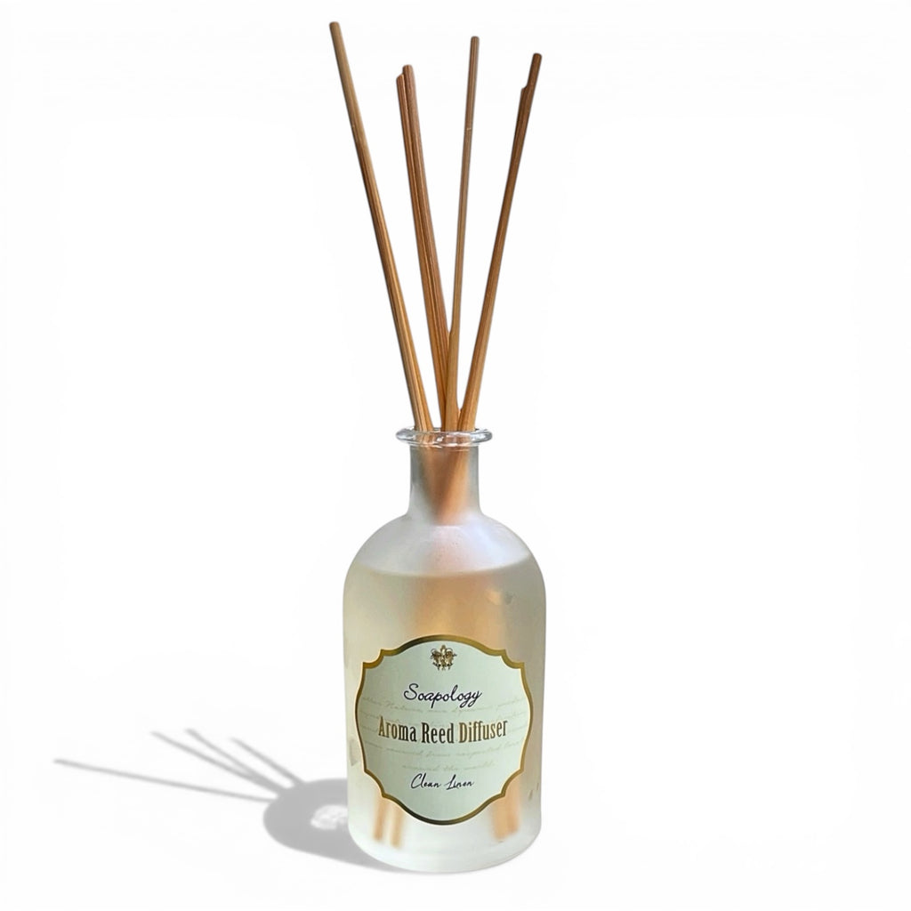 Aroma Reed Diffuser - Clean Linen– Soapology NYC