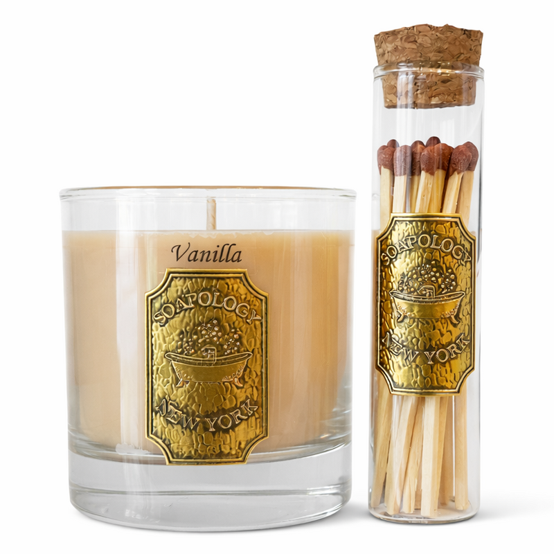 tobacco vanilla candle bath and body works 7 oz Botanical in Scotch Glass MODERN MINIMALISTIC DESIGNS Candle & Flame Duo -