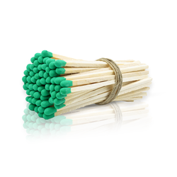 4" Light Green Tip Matchsticks - Bulk, Loose 100 pcs