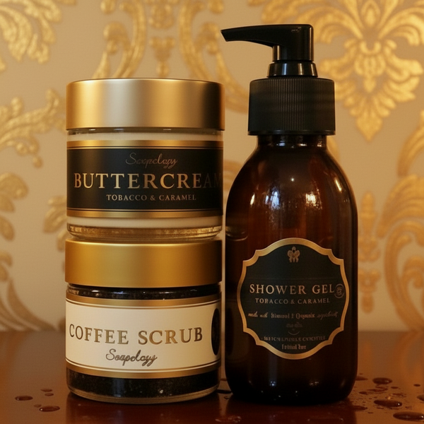 Trio Gift Set - Tobacco & Caramel w/ Shower Gel