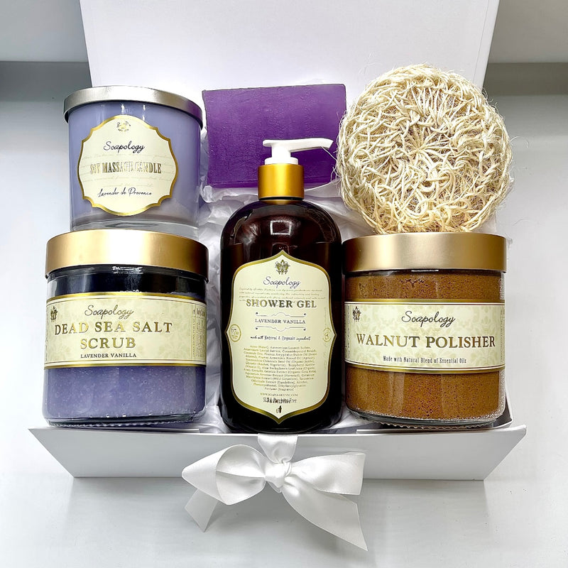 Lavender & Vanilla Deluxe Bath Gift Set