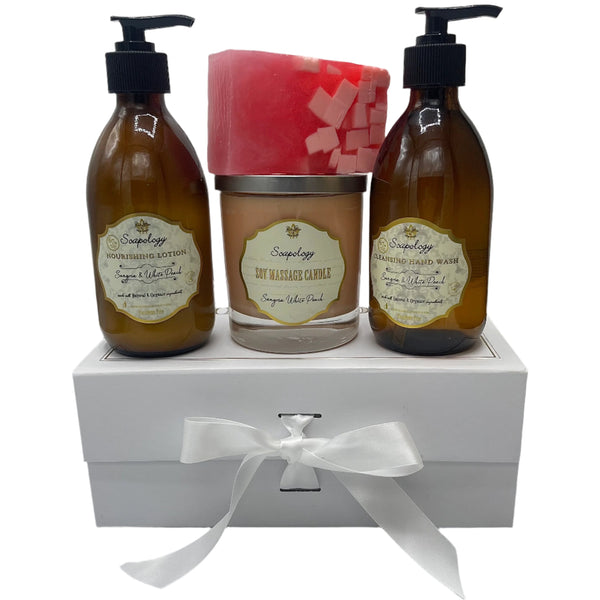 Gift Set w/ Handwash & Lotion - Sangria & White Peach