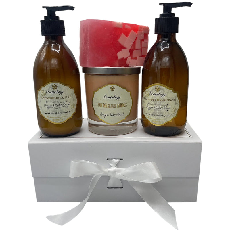 Gift Set w/ Handwash & Lotion - Sangria & White Peach