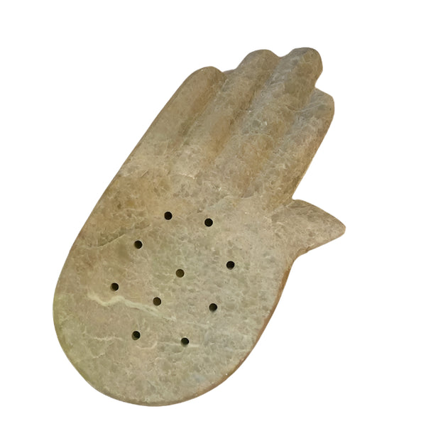 Handmade Soapstone Soap Tray - Hand