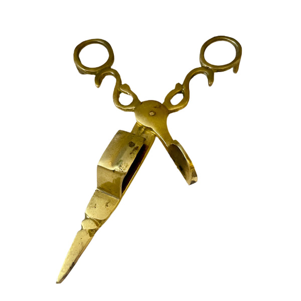 Vintage Brass Candle Snuffer Scissors