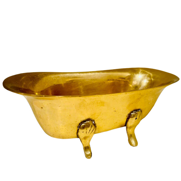 Mini Vintage Brass Bathtub