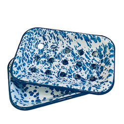 Soap Dish - Enamel Soap Tray - Marbled
