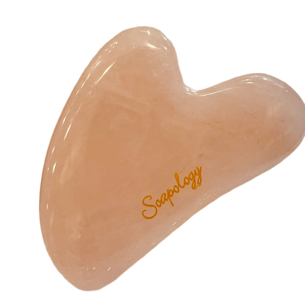 Small Rose Quartz Gua Sha Facial Sculptor