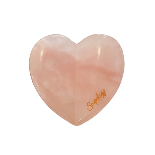 Soapology Branded Heart Shaped Facial Sculptor – Rose Quartz