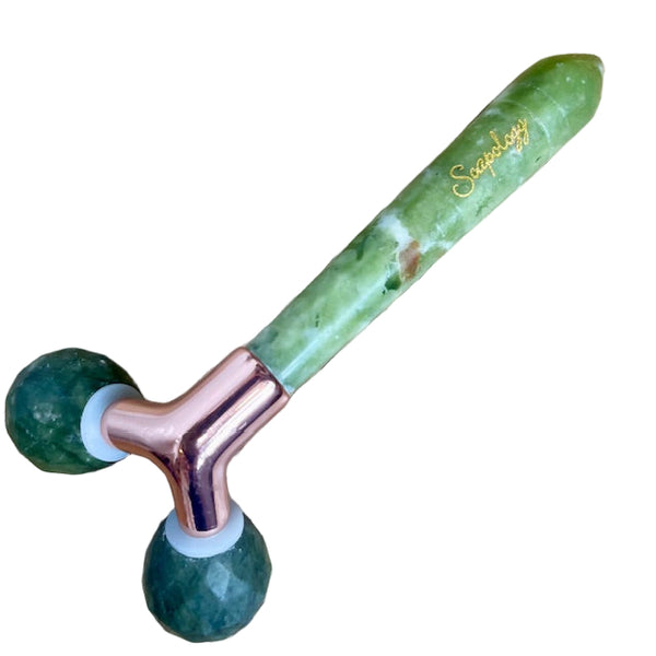 Dual Facial Massage Roller - Jade