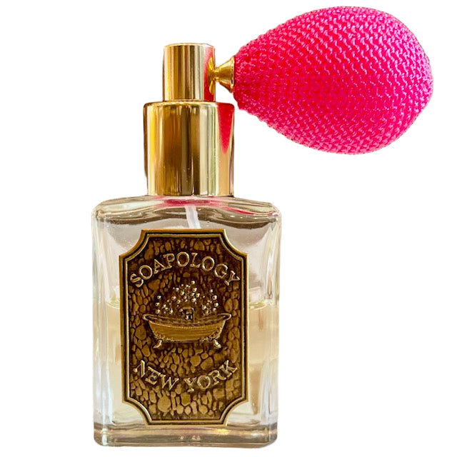 Natural Perfume Oil Small w/Pink Puff 1 oz - Customize Your Scent