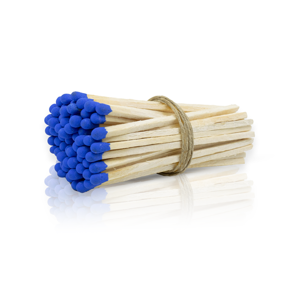 4" Blue Tip Matchsticks - Matches, Bulk, Loose 100 pcs