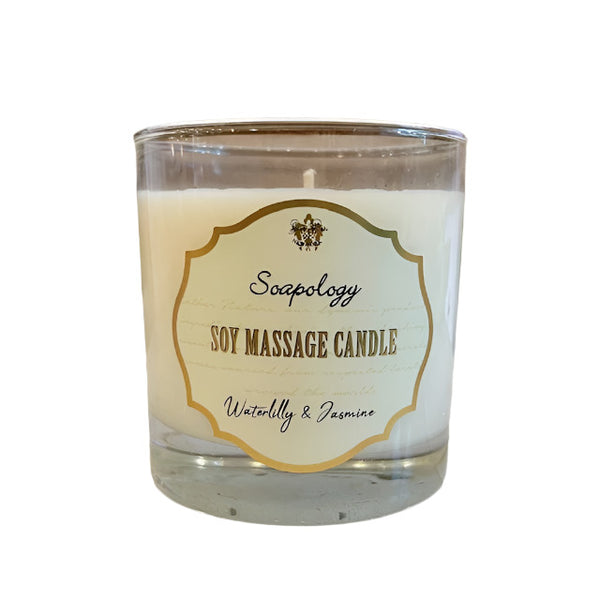 Soy Massage Candle - Waterlily & Jasmine