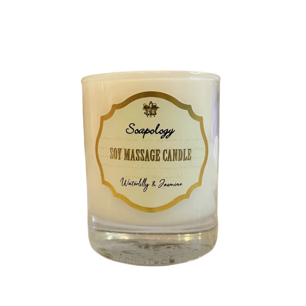 Soy Massage Candle - Waterlily & Jasmine