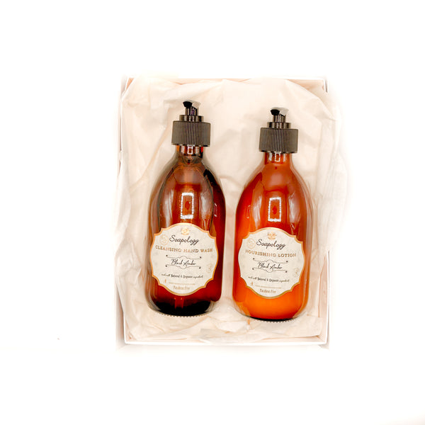 Hand Wash & Lotion - Black Amber Gift Set