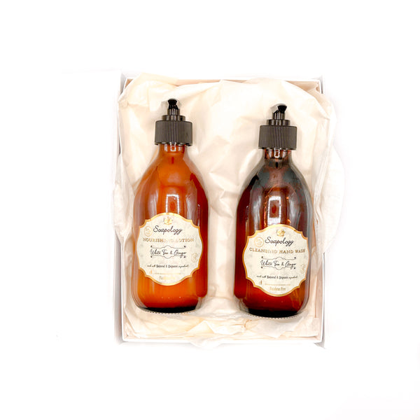 Hand Wash & Lotion White Tea & Ginger Gift Set