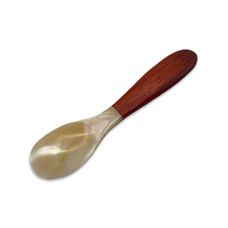 Spoon: Mother of Pearl Wooden Handle