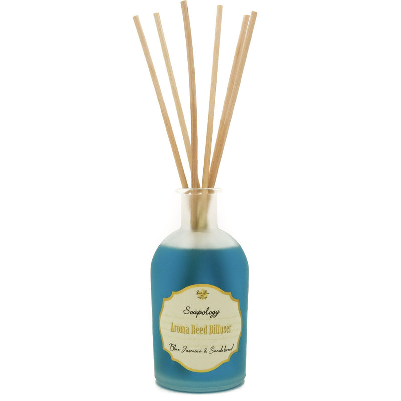 Aroma Reed Diffuser <br> Blue Jasmine & Sandalwood - SoapologyNYC AROMATICS