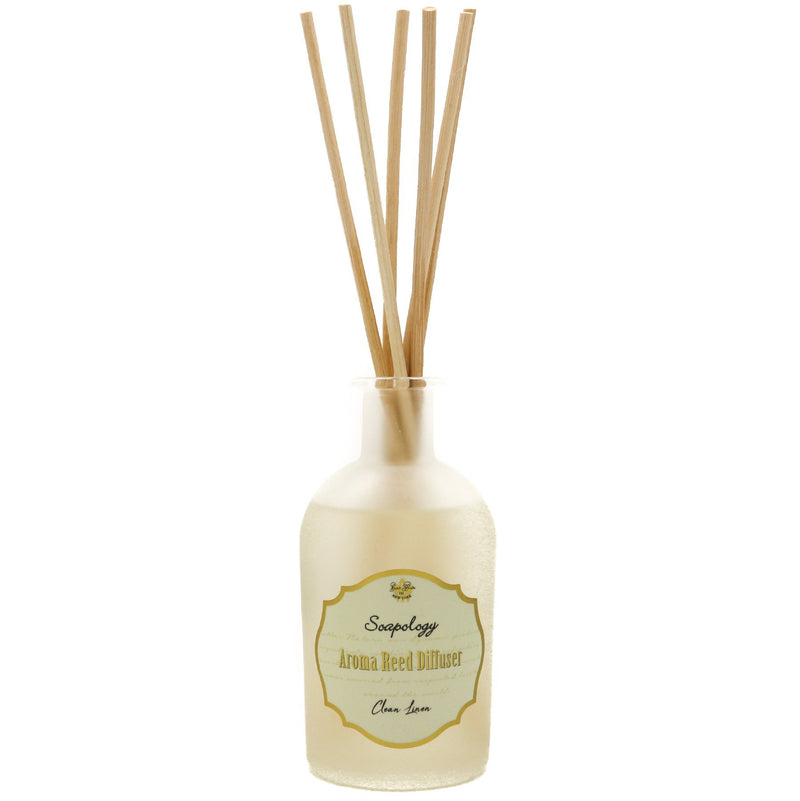 Aroma Reed Diffuser <br> Clean Linen - SoapologyNYC AROMATICS