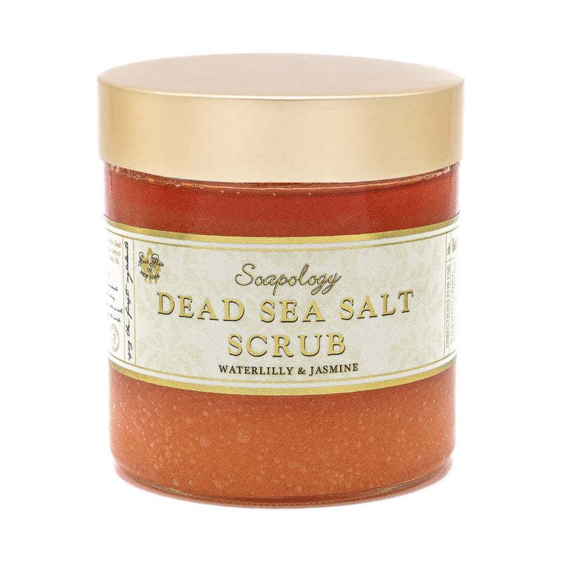 Dead Sea Salt Scrub <br> <b> Waterlily & Jasmine - SoapologyNYC SCRUBS