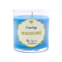 Soy Massage Candle <br> Blue Jasmine & Sandalwood - SoapologyNYC CANDLES