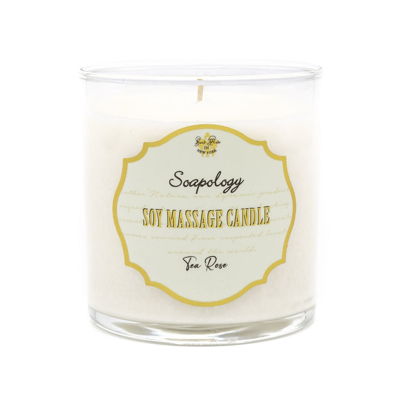 Soy Massage Candle <br> Tea Rose - SoapologyNYC