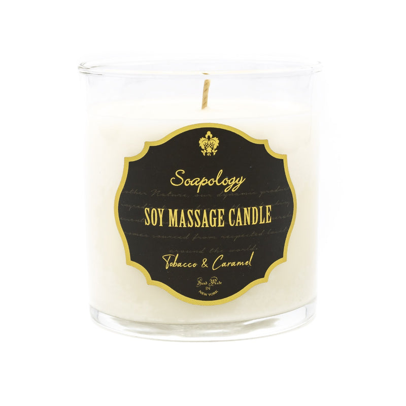 Soy Massage Candle <br> Tobacco & Caramel - SoapologyNYC
