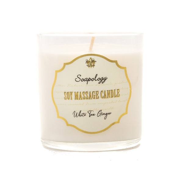 Soy Massage Candle <br> White Tea & Ginger - SoapologyNYC