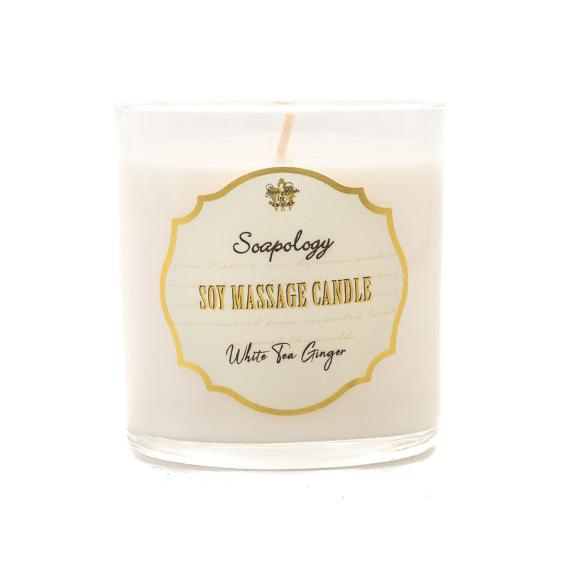 Soy Massage Candle <br> White Tea & Ginger - SoapologyNYC