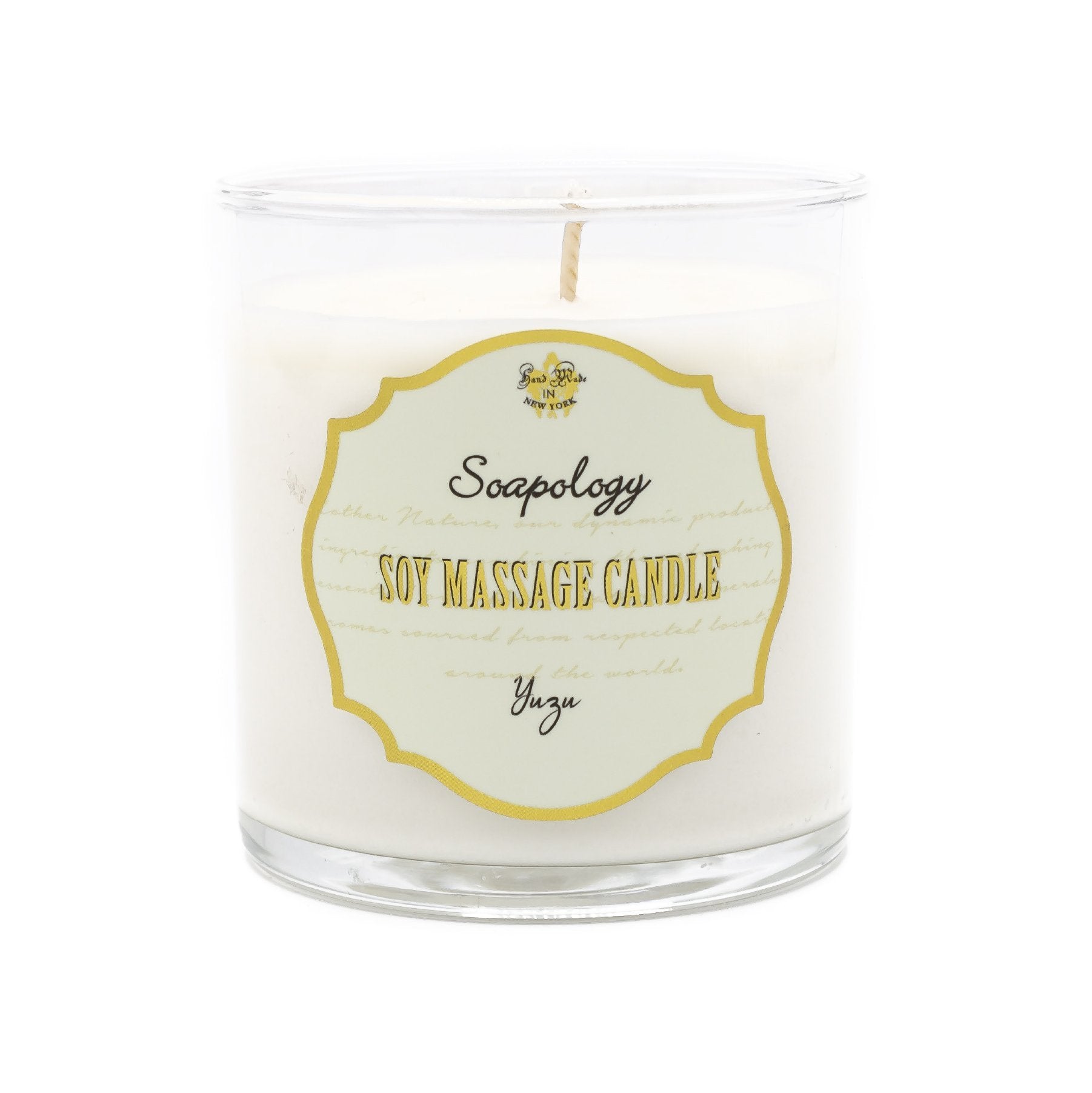 Soy Massage Candle Yuzu Soapology NYC
